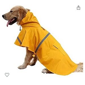 Yellow Dog Reflective Raincoat Size XL